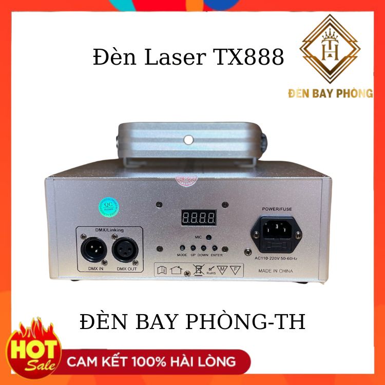 Đèn Laser Phòng Bay TX-888 Cảm Biến Nhạc Với Hơn 1400 Hiệu Ứng 3D lắp phòng bay bar karaoke