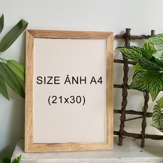 Khung tranh gỗ treo tường - khung treo ảnh giấy khen bằng cấp chứng nhận A4 20x30 21x30 A5 15x21