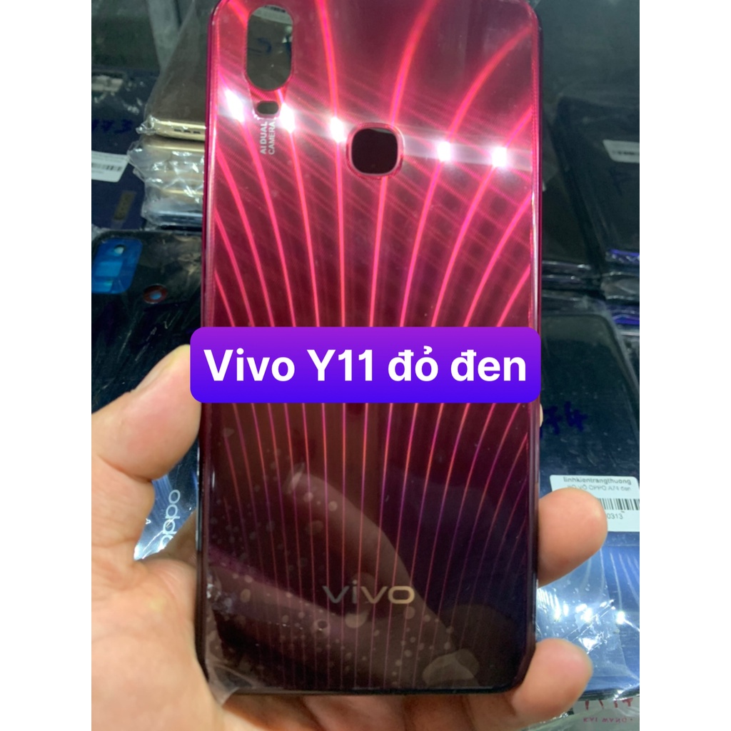 Full bộ vỏ vivo Y11 zin gồm lưng ,sườn, phím, bộ kính camera