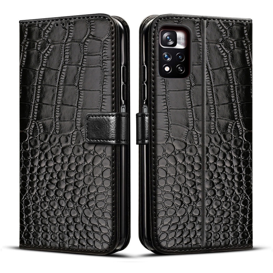 Ốp Lưng Điện Thoại Dạng Ví Da Lật Có Ngăn Đựng Thẻ Dành Cho Xiaomi Redmi Note 11 Pro 11S Redmi Note11