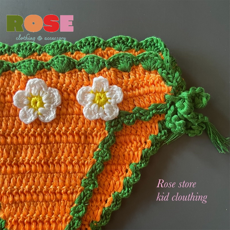 Bikini cam cho bé, đồ bơi đi biển lấy cảm hứng từ trái cam đáng yêu cho bé