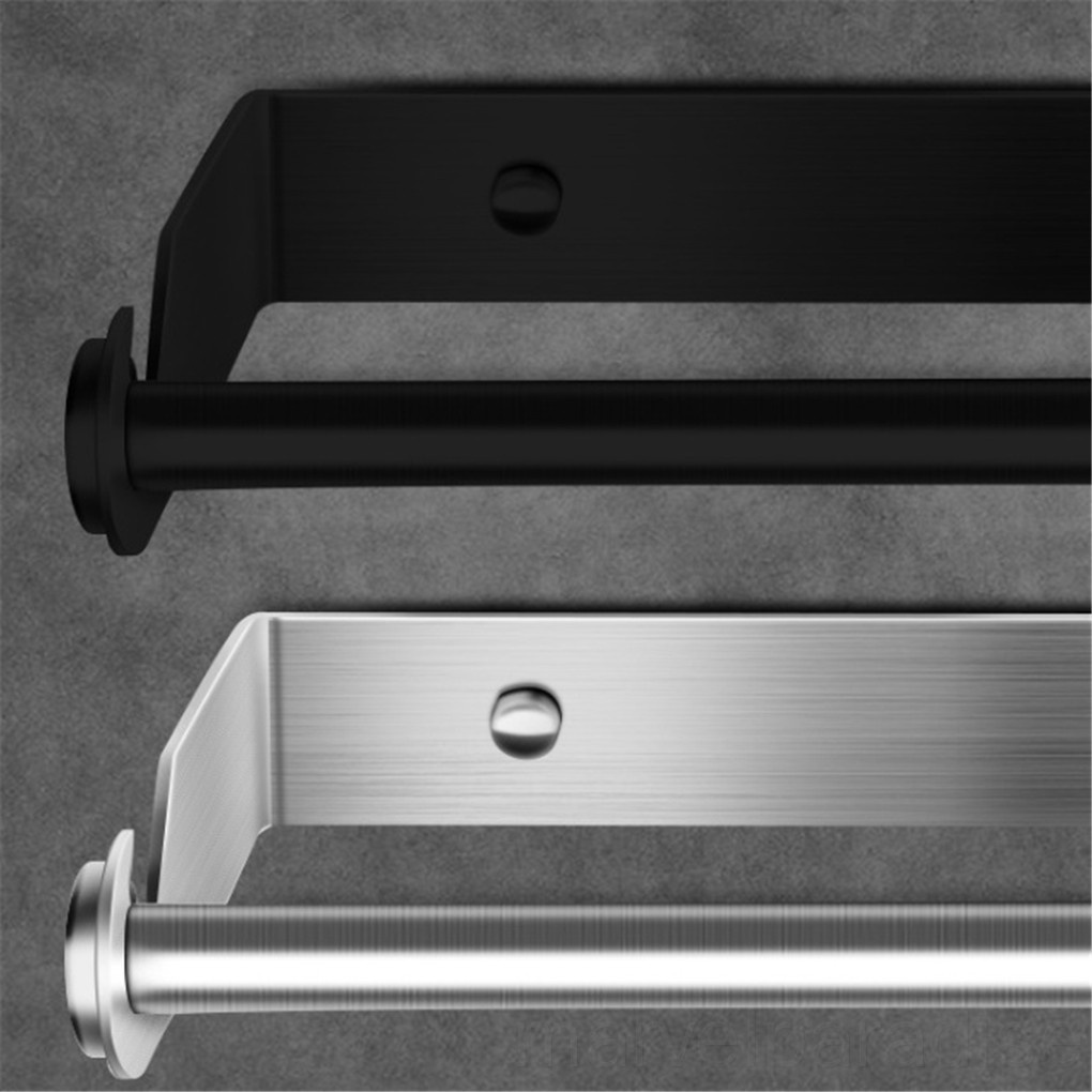 Giá Đỡ Khăn Giấy Cuộn Bằng Thép Không Gỉ Gắn Tường Không Cần Khoan Lỗ Cho Nhà Tắm / Nhà Bếp