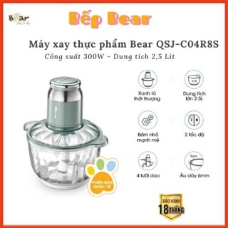 🔥bản quốc tế🔥 máy xay thực phẩm bear qsj-c04r8s - xay thịt- xay cua - chính hãng bảo hành 18 tháng