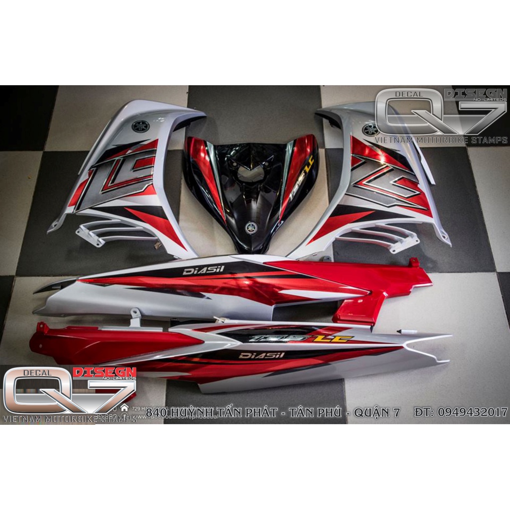 TEM RỜI EXCITER 2011 LC TRẮNG ĐỎ