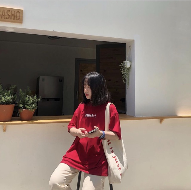Túi tote vải canvas đeo vai đi học đi làm chữ It Thing