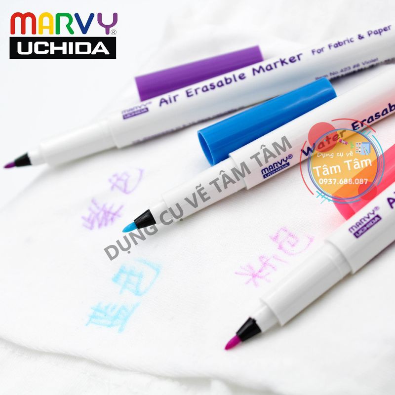 [ TÂM TÂM ]-Bút vẽ phai màu/ bay màu Đánh Dấu Trên Vải MARVY 423
