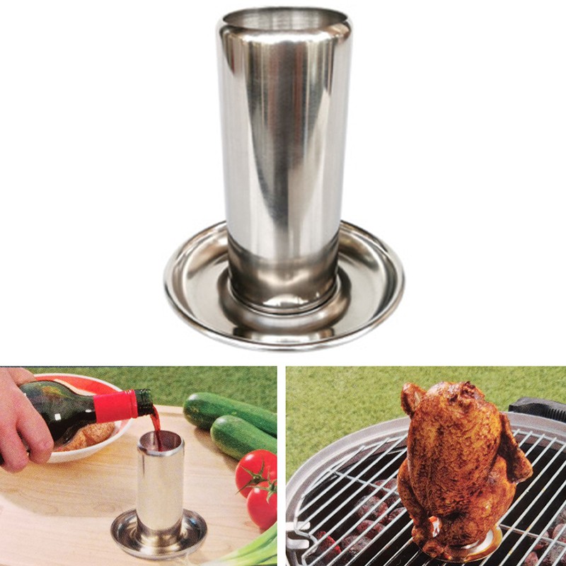 Chicken Duck Holder Rack Grill Stand Roasting for BBQ with Beer Can