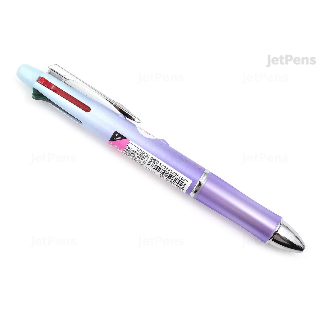 Bút nhiều ngòi Pilot Dr. Grip Gradation Lavender siêu êm BKHDF1SEF3-GLA 4 màu mực + 1 ngòi chì