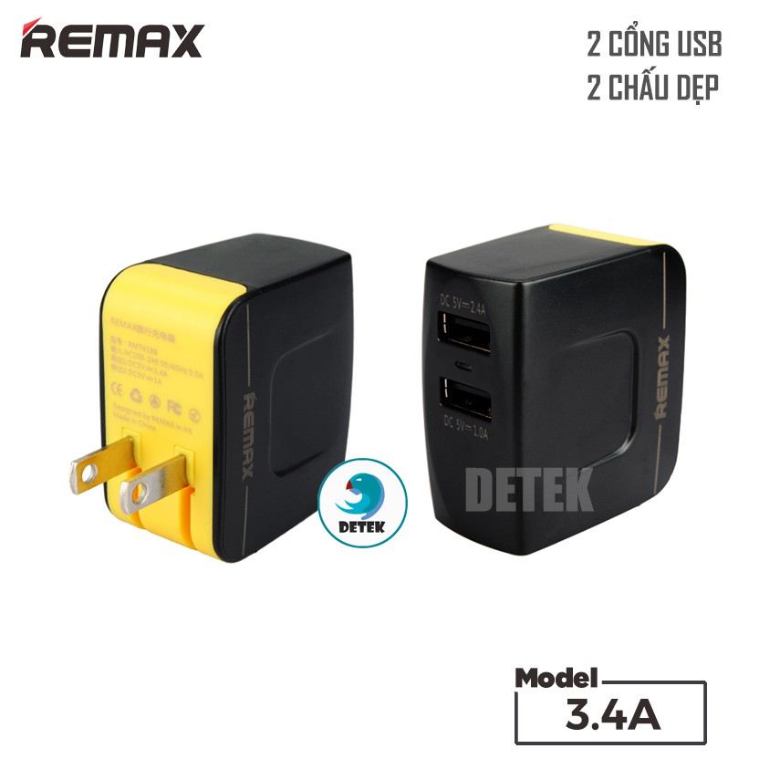 Cốc sạc thời trang Remax 3.4A 2 cổng USB Đen - 3095584 , 819606027 , 322_819606027 , 109000 , Coc-sac-thoi-trang-Remax-3.4A-2-cong-USB-Den-322_819606027 , shopee.vn , Cốc sạc thời trang Remax 3.4A 2 cổng USB Đen