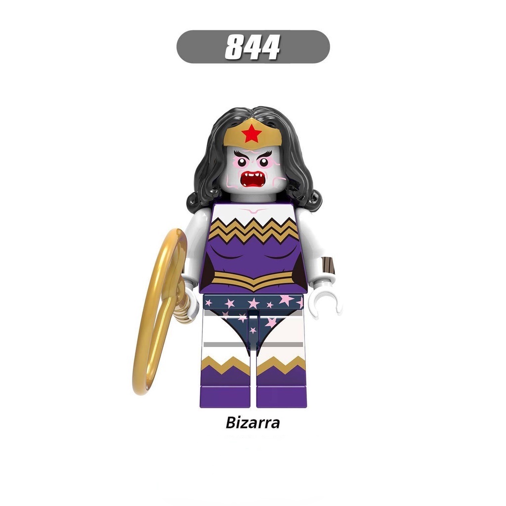 Mô Hình Lego minifiguras Jaguete Superman Aquaman Ocean Master Mera Reign Bizarra Miss America Bizarre