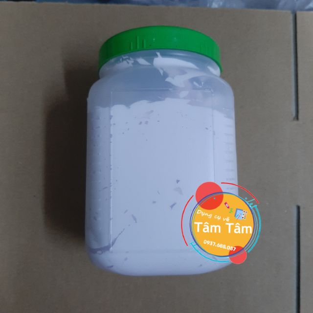 Bột đắp nổi tranh, Bột đắp nổi làm phù điêu 1kg, Bột nổi chữ trên trái dừa-Dụng cụ vẽ Tâm Tâm