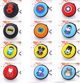 [ Bao đựng tai nghe mặt Marvel & DC | Hộp đựng tai nghe | BÓP ĐỰNG TAI NGHE CÁP SẠC DC Comic và Marvel