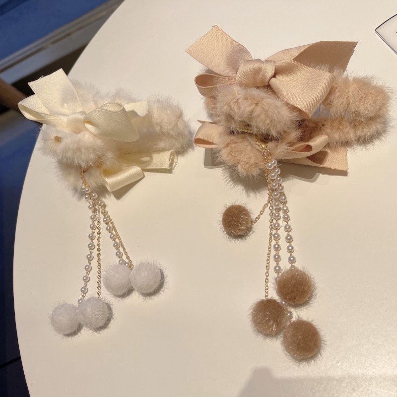 Kẹp GắP TóC Lông Nhung ThờI Trang Cho Nữ