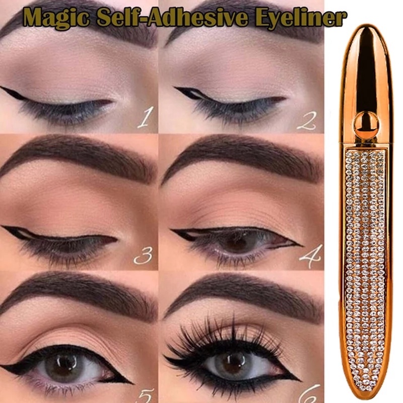 Bút Kẻ Mắt Dạng Lỏng Nhanh Khô Chống Thấm Nước Có Đầu Đóng Dấu Tiện Dụng