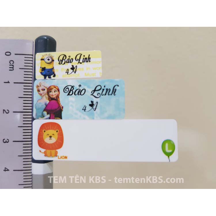 Tem dán sticker ELSA in theo yêu cầu - Tem tên bé - Nhãn đánh dấu đồ dùng học tập