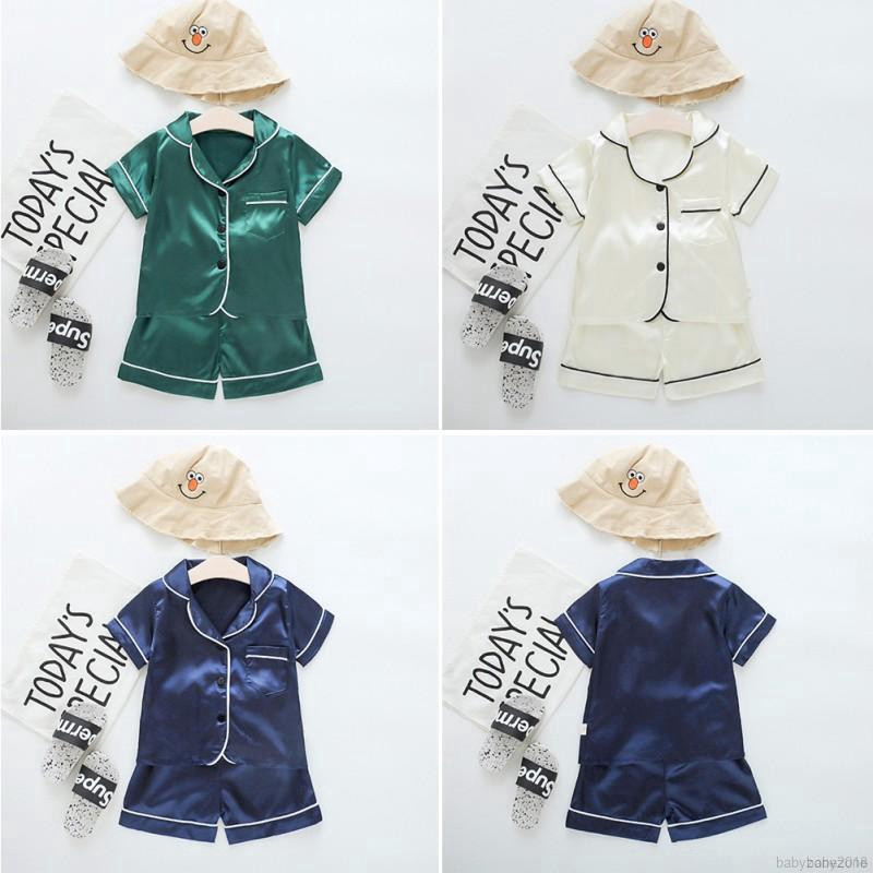 Bộ quần áo ngủ ngắn tay dành cho bé trai bé gái