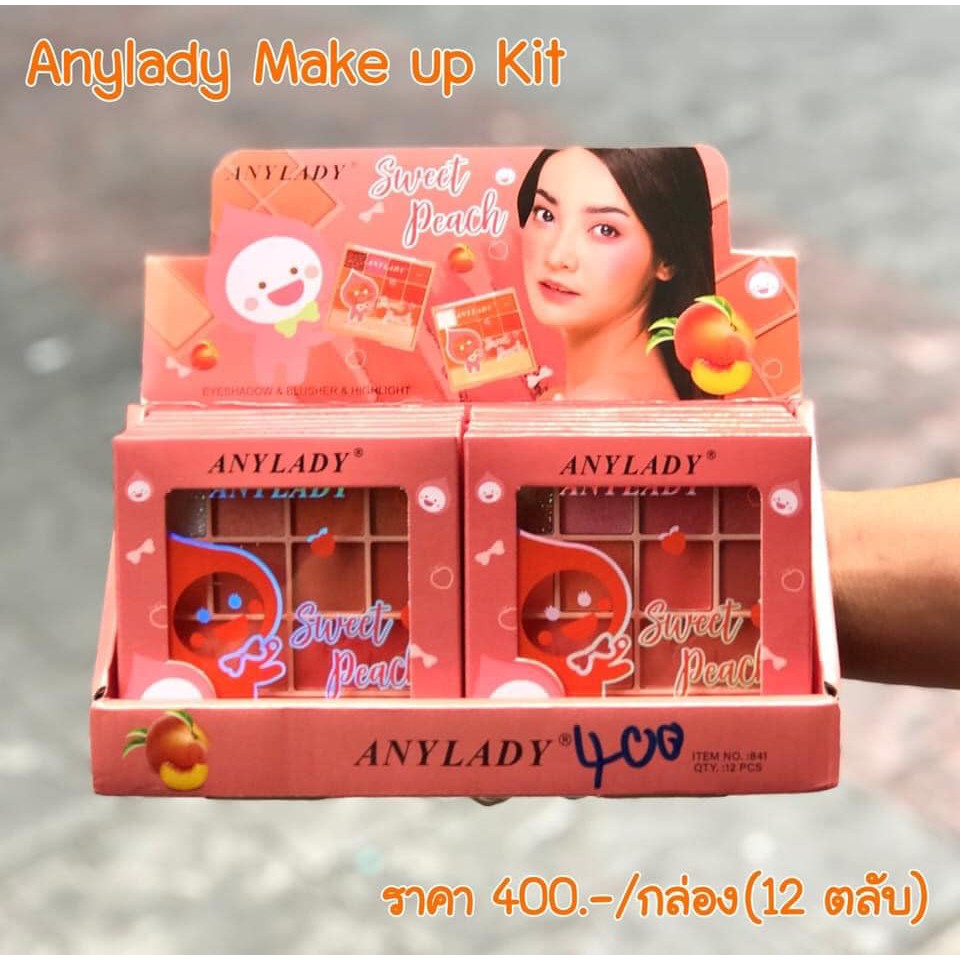 Phấn 11 Ô Phấn Mắt /Má/Nền ĐÀO ANYLADY 841