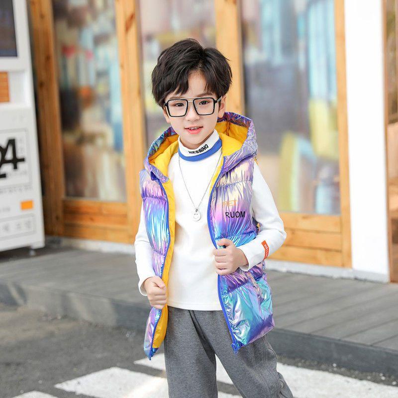 Áo Khoác Phao cotton Dày Không Tay Giữ Ấm Mùa Thu Đông Cho Bé Gái