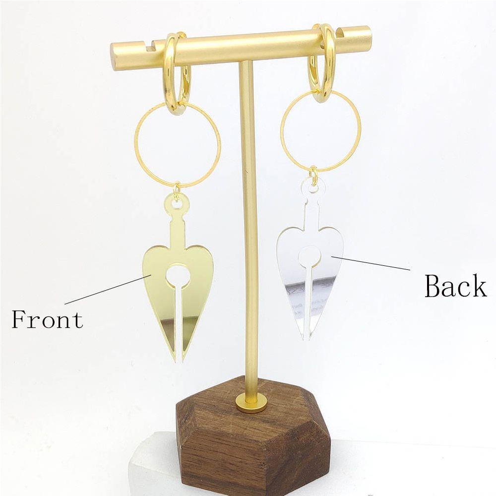 MXGOODS Bông Tai Dạng Vòng Họa Tiết Hoạt Hình Bằng Acrylic Thời Trang Cho Nữ