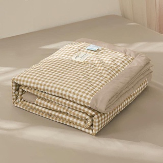 Bộ chăn ga và vỏ gối Mùa Decor - Cotton tc chăn chần nâu be