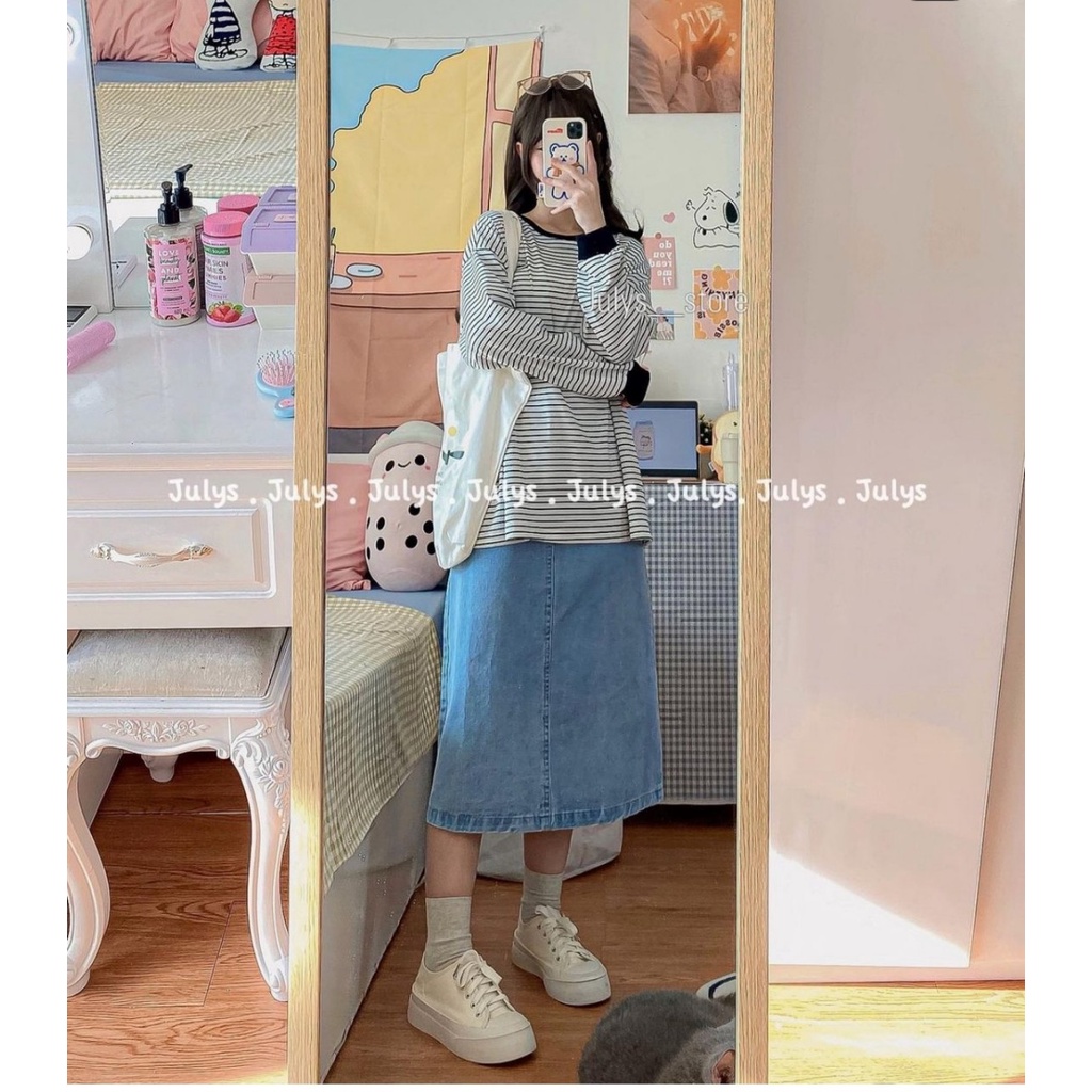 Áo PULL sợi kẻ nhỏ may logo cao su SIMPISCHIC form rộng (Có sẵn/ảnh thật) | BigBuy360 - bigbuy360.vn