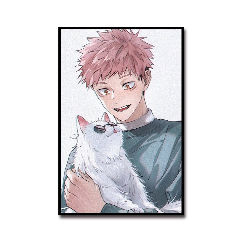 Bộ Tranh Sơn Dầu Tự Làm Hình Nhân Vật Hoạt Hình Nhật Bản Độc Đáo