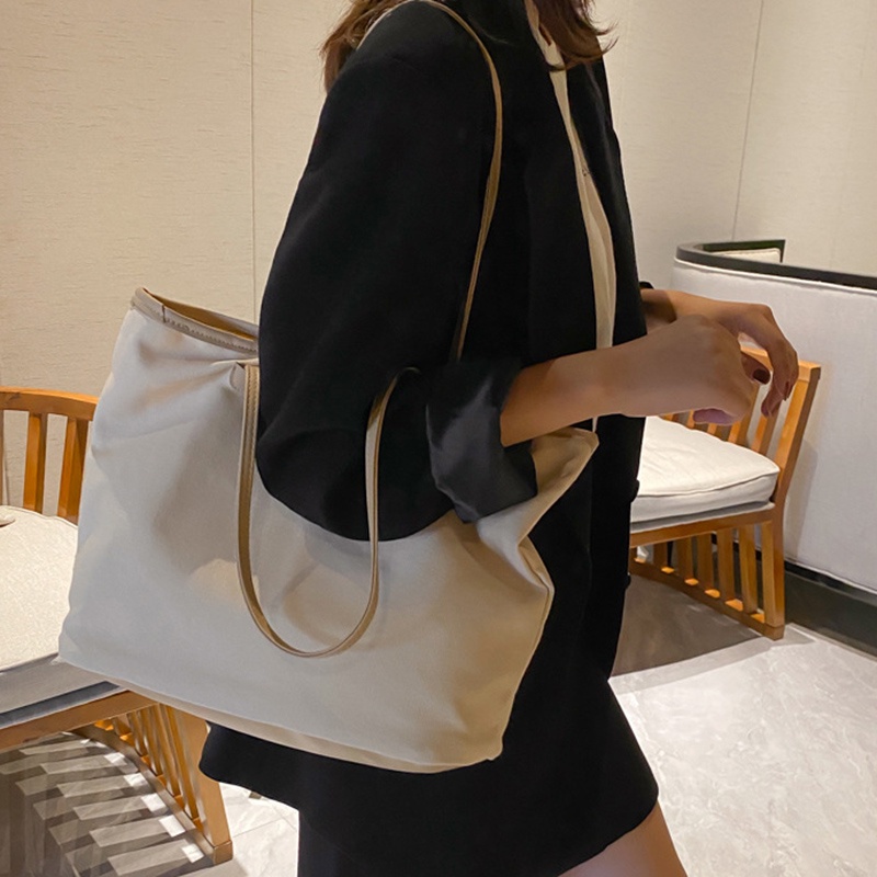Túi Xách Canvas Sức Chứa Lớn Phong Cách Nhật Hàn Cho Nữ