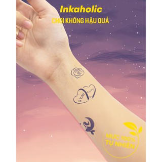 🔥CỰC HOT🔥[Chủ đề Xinh Đẹp] 😈Hình Xăm Tạm Thời Inkaholic 🎄 Chiết xuất Tự Nhiên 💦 Giữ Hình 2 Tuần 💦