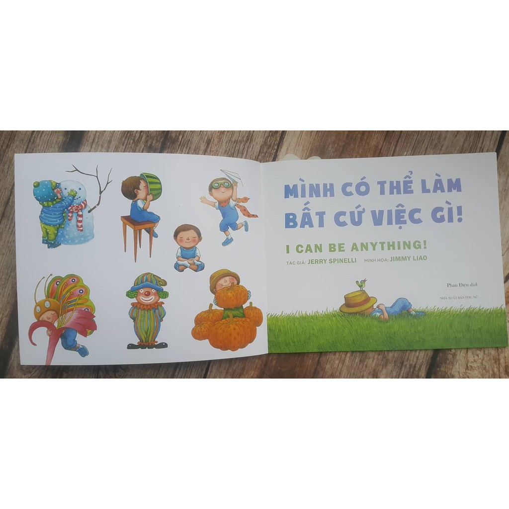 Sách - Mình Có Thể Làm Bất Cứ Việc Gì! – I Can Be Anything! (Picture Book Song Ngữ 3-8 tuổi) Gigabook