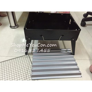 Bếp nướng than hoa hình vuông Mini BBQ Set