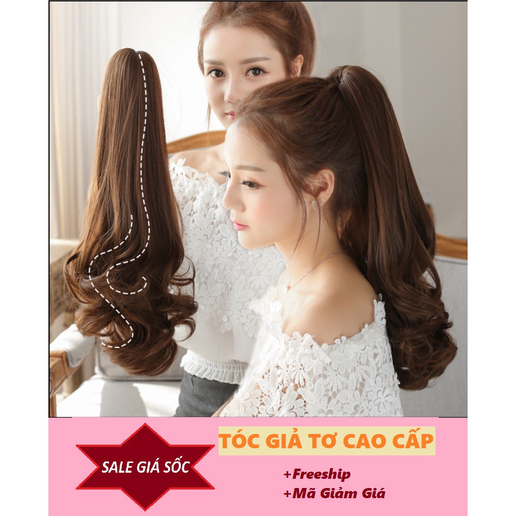 💕 Tóc Ngoạm Xoăn Đuôi 50cm 💕 MÃ GIẢM 5K