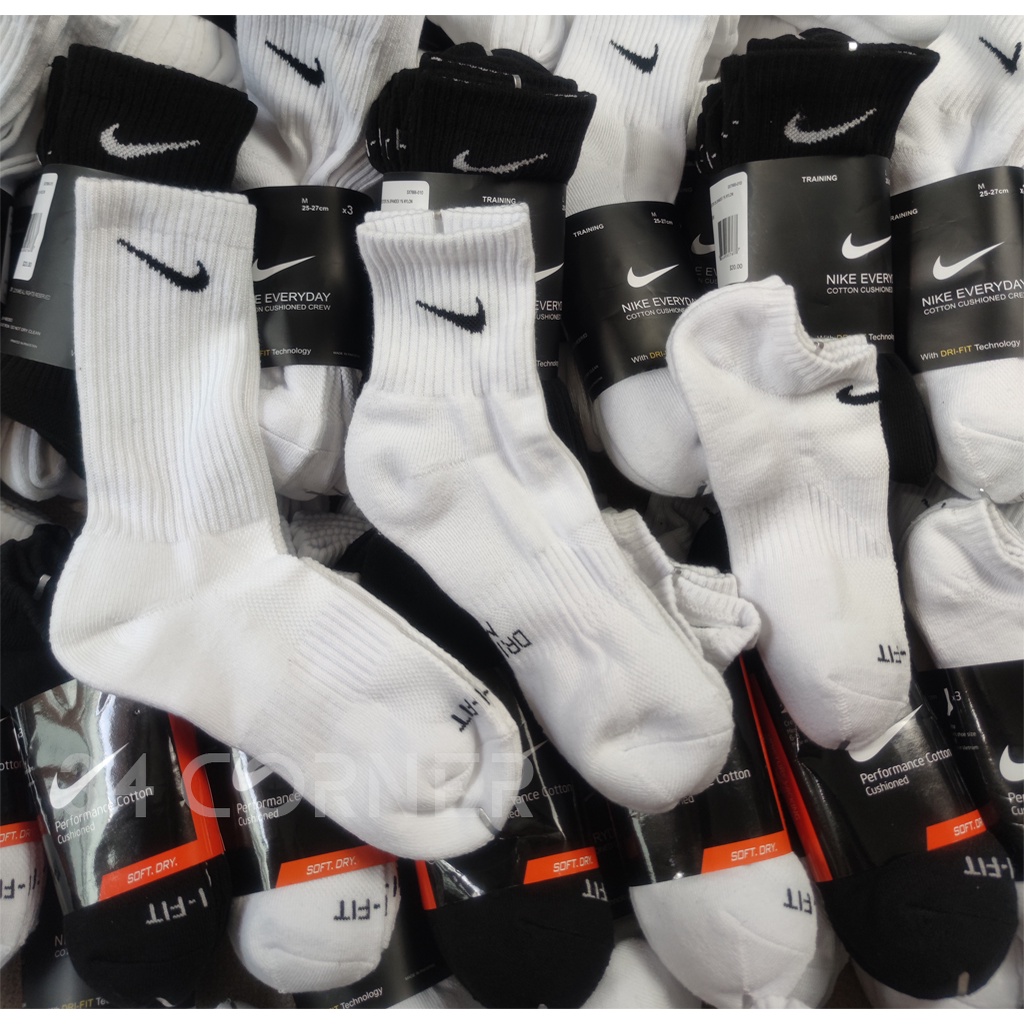 Vớ Nike Cổ Cao Chính Hãng Dri-fit Everyday, Tất Nike Cổ Thấp Thể Thao AUTHENTIC, Tất Nam Cổ Cao Thể Thao Thoáng Khí Real