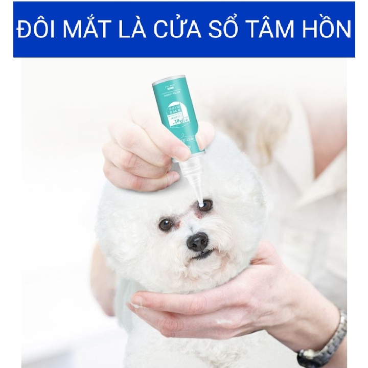 Nhỏ mắt cho chó mèo Dorrikey chai lớn 60ml - Hàng Date mới
