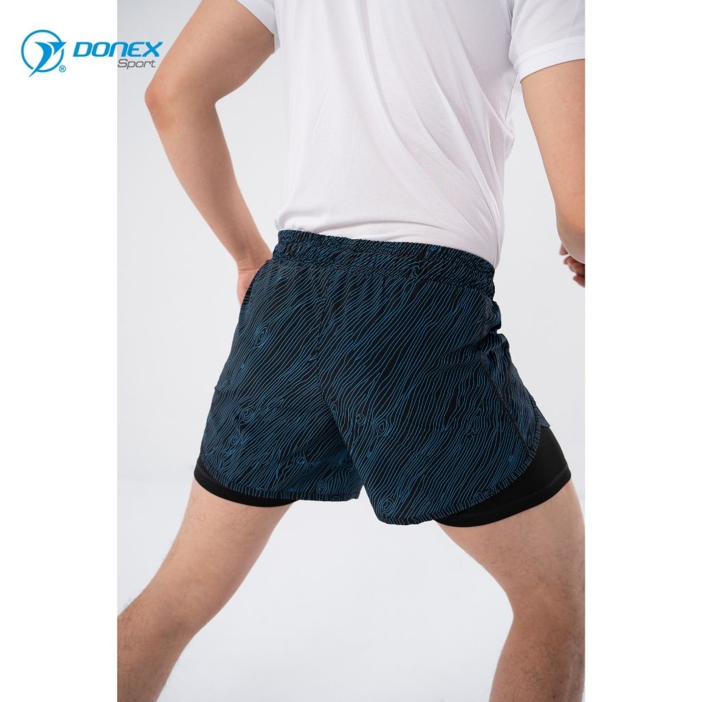 Quần Short Thể Thao Nam DONEXPRO Thiết Kế Trẻ Trung Mới Lạ, Chất Nỉ Giãn Cao Cấp Thoải Mái Vận Động MSC-2002