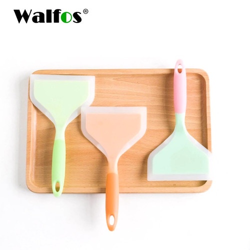 Walfos high heat resistant silicone omelette frying spatula