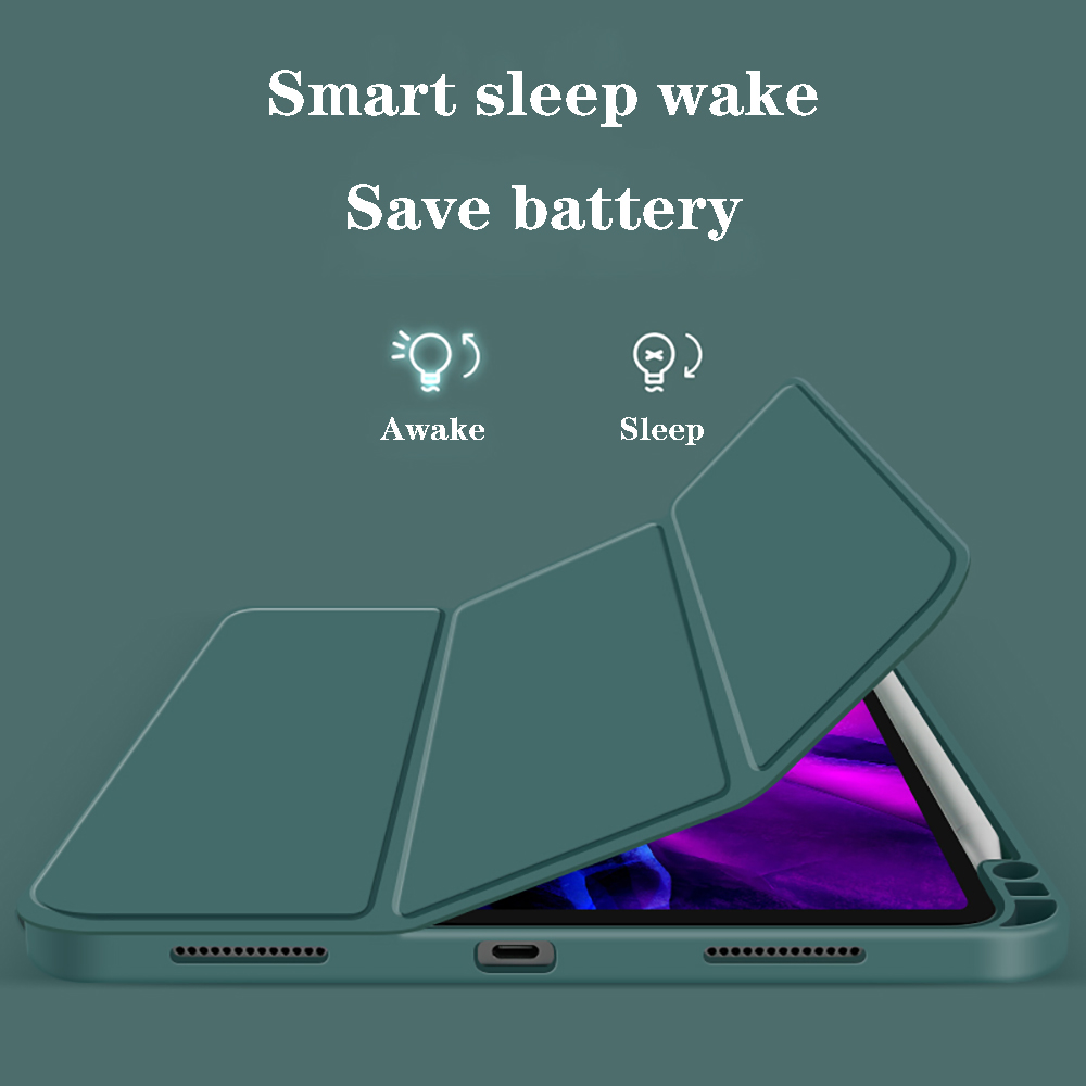 Bao da bằng tpu mềm chống sốc thích hợp cho ipad Air 4th 10.9 inch 2020 Pro 11 2021 2020 2018 Pro 12.9