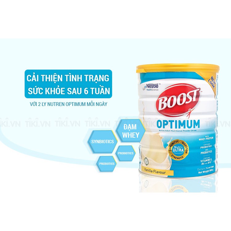 (Date mới) Sữa Nestlé Boost Optimum lon 800gr