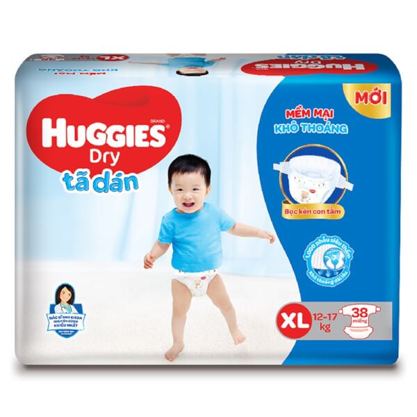 [Cần Thơ] Tã dán Huggies Đệm Mây S54/M48/L42/XL38/XXL33