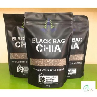 Hạt chia Úc  Black Bag Chia gói 500g eat clean ăn kiêng giảm cân date siêu mới.
