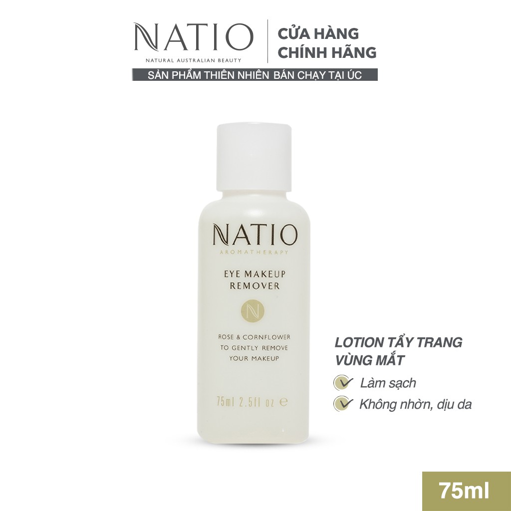 Lotion Tẩy Trang Mắt Natio Eye Makeup Remover 75ml