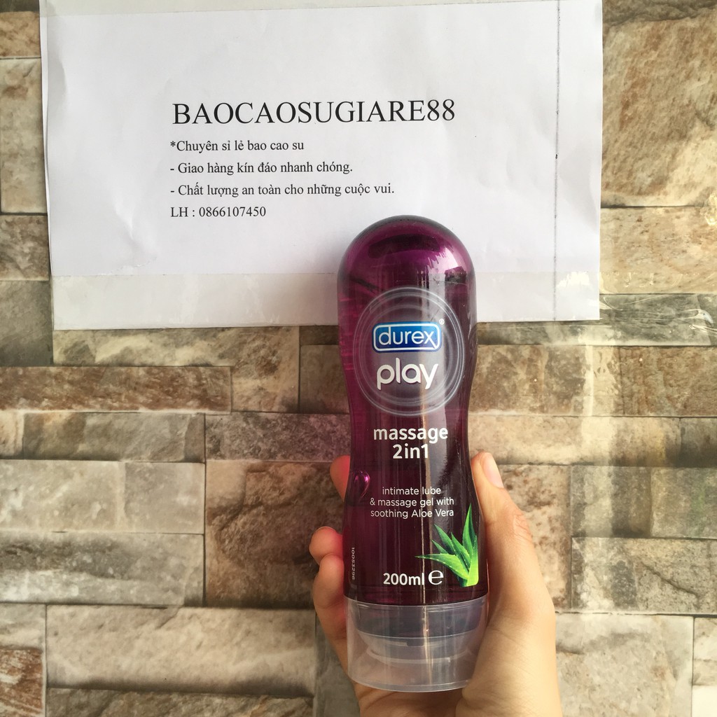 Gel Bôi Trơn Durex Play Massage 2 in 1 200ml