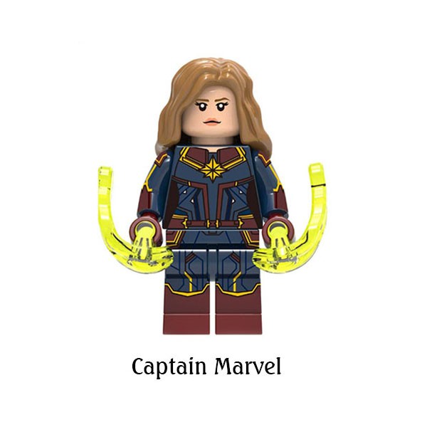 Minifigure nhân vật siêu anh hùng Captain Marvel