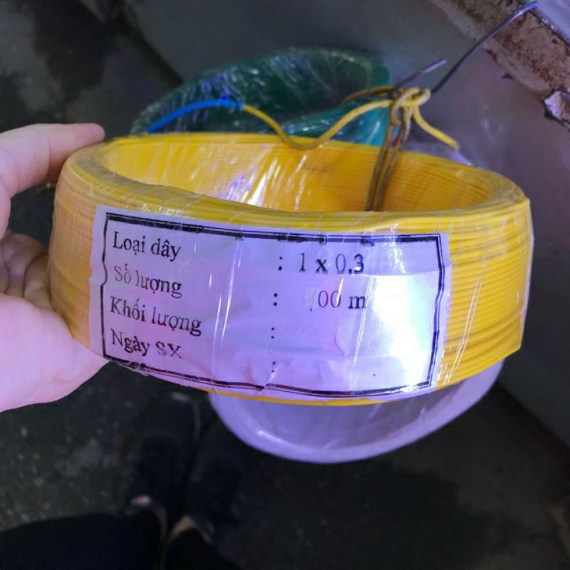 Dây điện mềm lõi 0,3mm cuộn 100mét