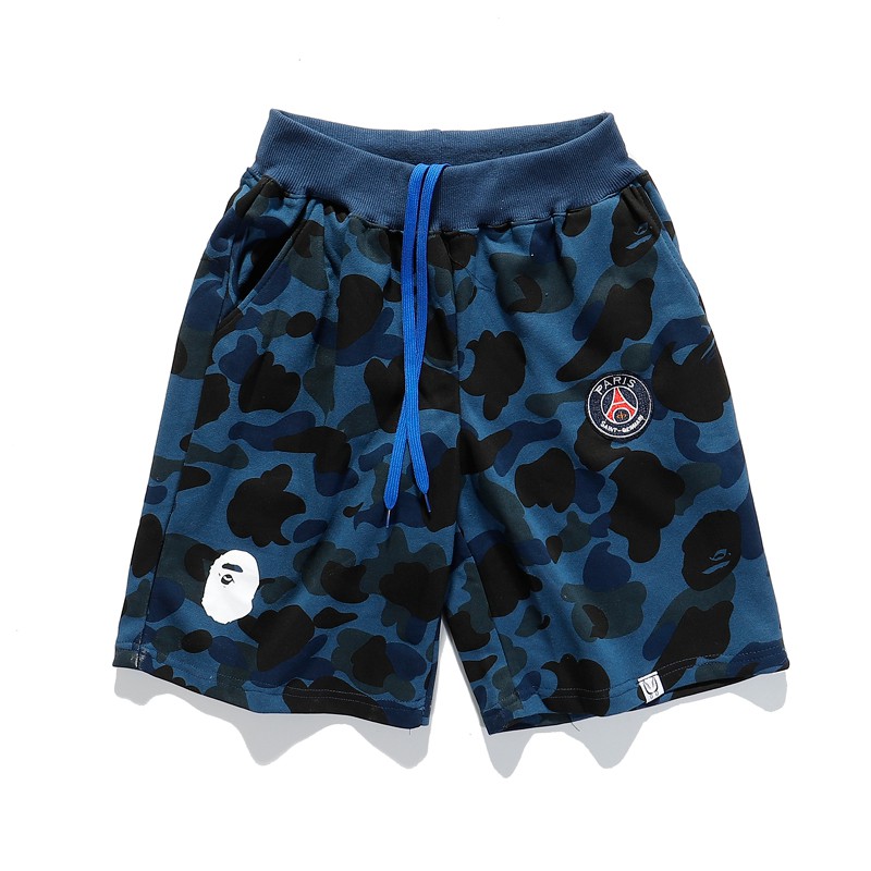 [HÌNH THẬT] QUẦN SHORT, ĐÙI BAPE XANH DƯƠNG-DRAGON STORE THỦ ĐỨC