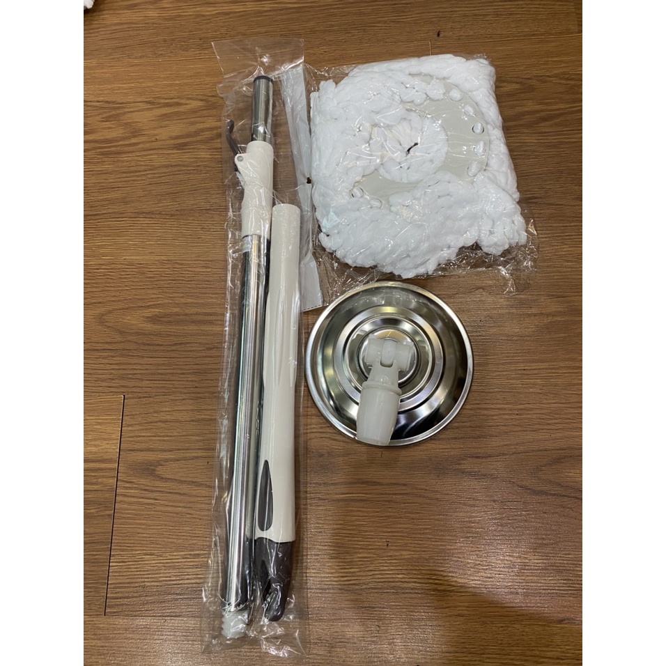 Cây lau nhà 360 độ ( bộ bàn inox)( MẦU GIAO NGẪU NHIEN ) ( TÍM XANH NAU GHI)
