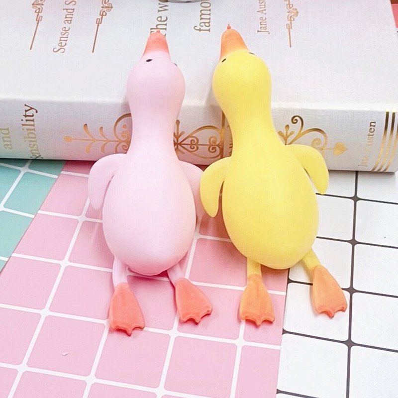 Đồ Chơi Bóp Tay Giảm Stress Hình Chú Vịt Hoạt Hình Dễ Thương