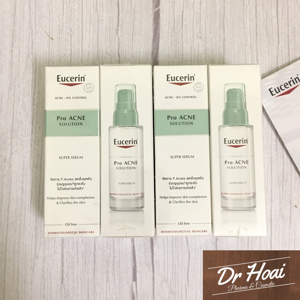 Serum Giảm Mụn Eucerin Pro Acne Solution Super Serum 30ml, Mờ Sẹo Giảm Nhờn - Tinh Chất Proacne Oil Control