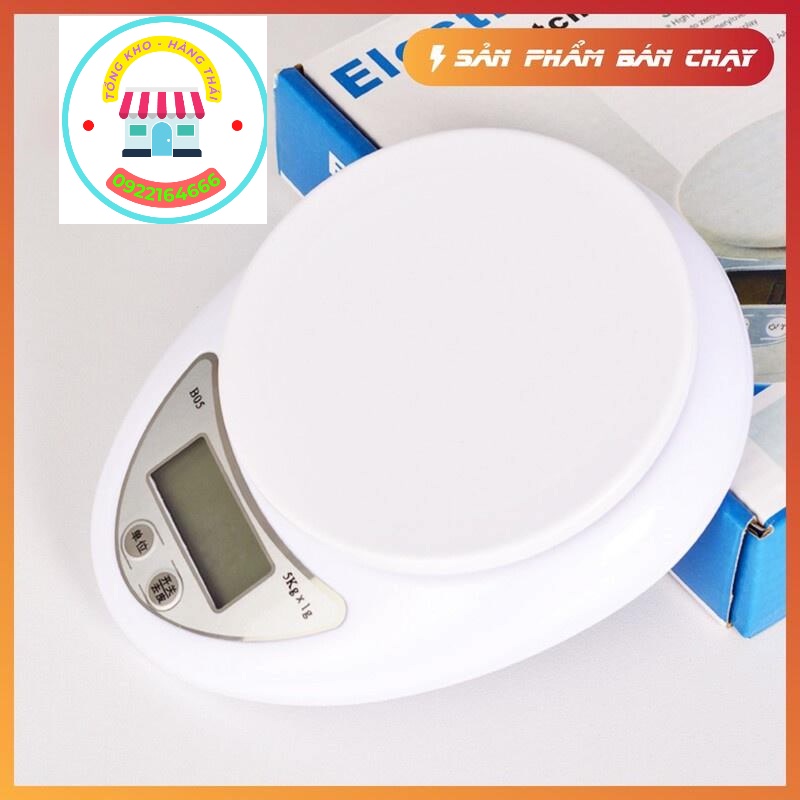 Cân Tiểu Ly Điện Tử Nhà Bếp Mini Định Lượng 1g - 5Kg Làm Bánh Độ Chính Xác Cao Tặng Kèm 2 Pin AAA ( sp336)