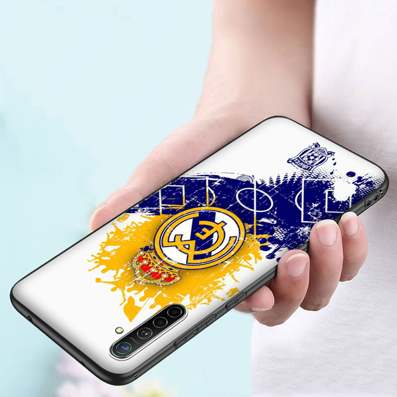 Ốp Điện Thoại Silicon Dẻo Họa Tiết Logo Real Madrid Cho Realme 2 3 5 5i 5s 6 C2 C3 6i Q Pro Va73