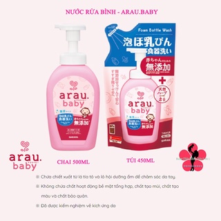 (CHÍNH HÃNG) Combo nước rửa bình sữa cho bé - ARAU.BABY